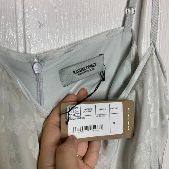 RACHEL COMEY "Jammy" Jacquard Satin Jumpsuit NWT SIZE 8 $595 - Picture 9 of 9